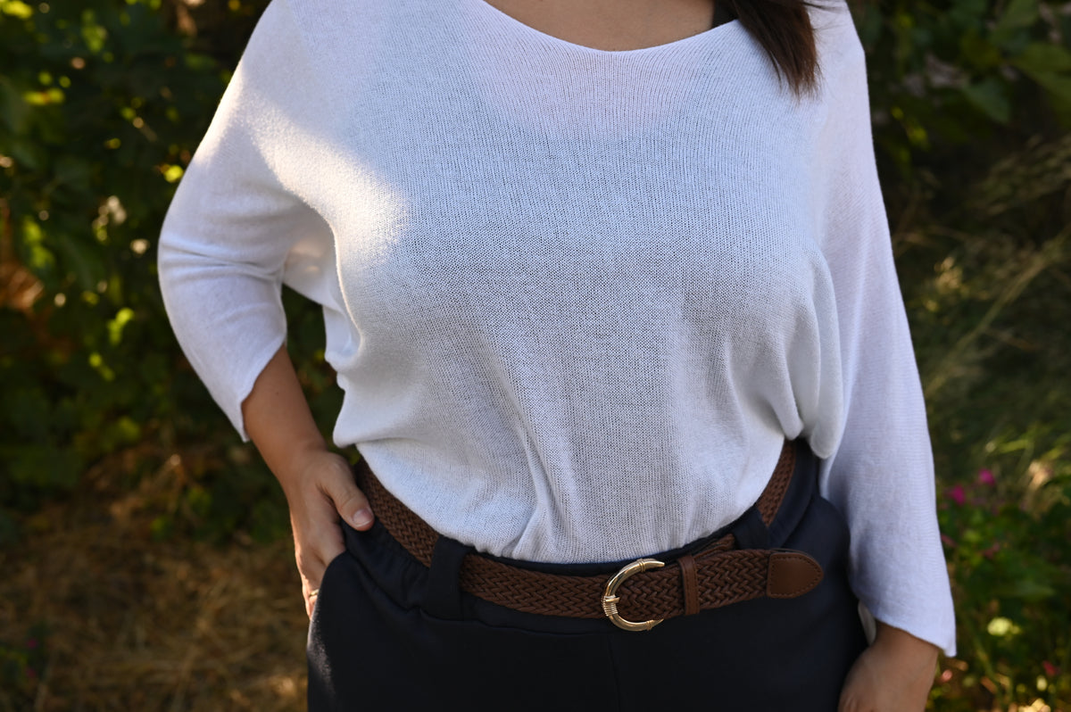 Jersey Fluido de Cuello Pico