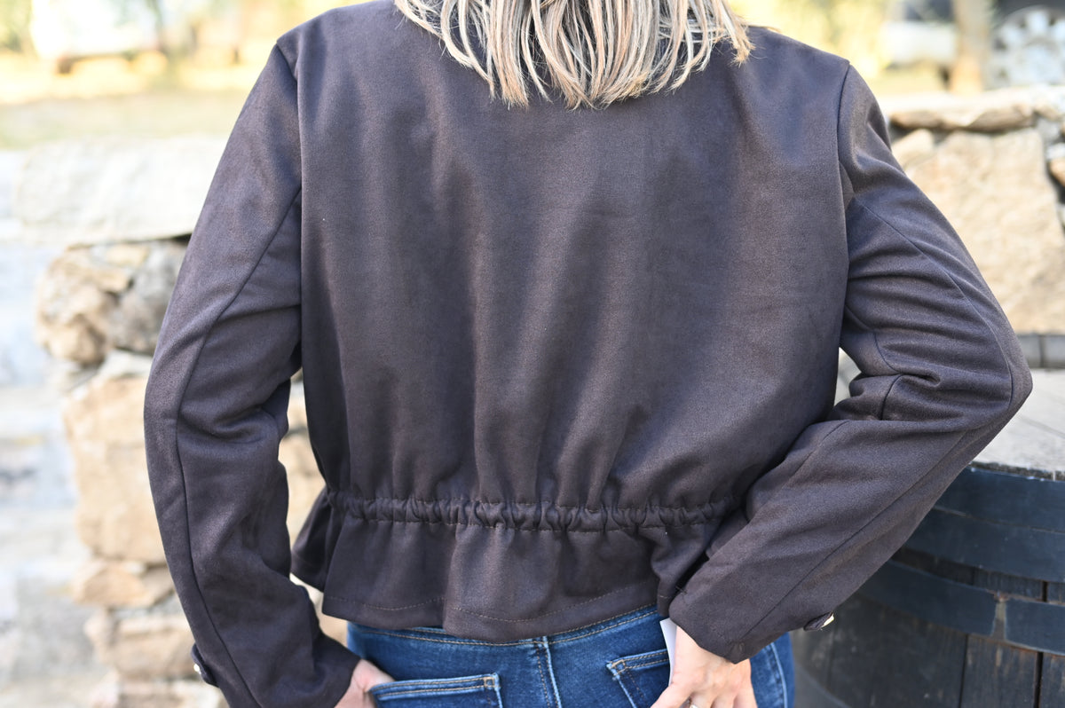 Chaqueta Efecto Ante