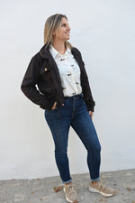 Chaqueta Efecto Ante
