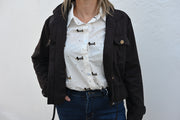 Chaqueta Efecto Ante