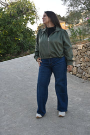 Chaqueta Bomber Efecto Ante