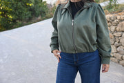 Chaqueta Bomber Efecto Ante