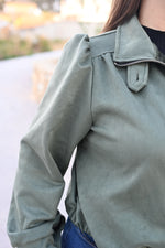Chaqueta Bomber Efecto Ante