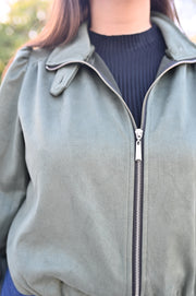 Chaqueta Bomber Efecto Ante