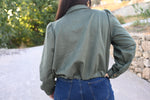 Chaqueta Bomber Efecto Ante