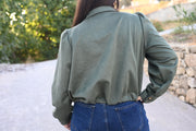 Chaqueta Bomber Efecto Ante
