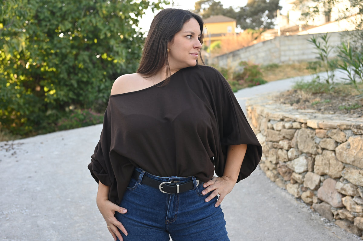 Camiseta manga ancha