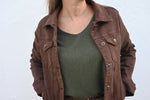 Chaqueta vaquera chocolate