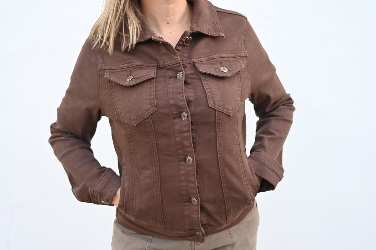 Chaqueta vaquera chocolate