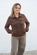 Chaqueta vaquera chocolate