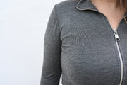 Conjunto de chándal suave con cremallera