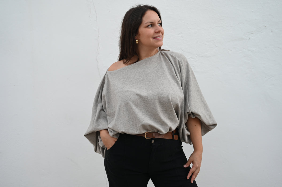 Jersey de murciélago con puño fruncido