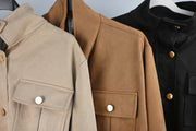 Chaqueta Efecto Ante