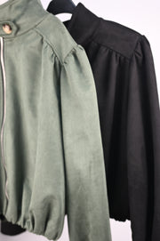 Chaqueta Bomber Efecto Ante