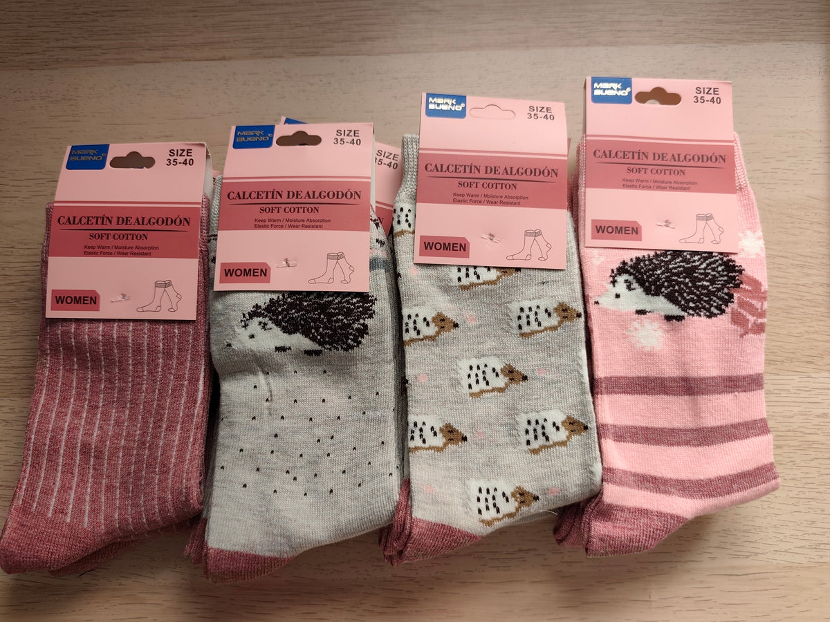 Calcetines Altos Estampados de Mujer