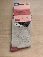 Calcetines Altos Estampados de Mujer