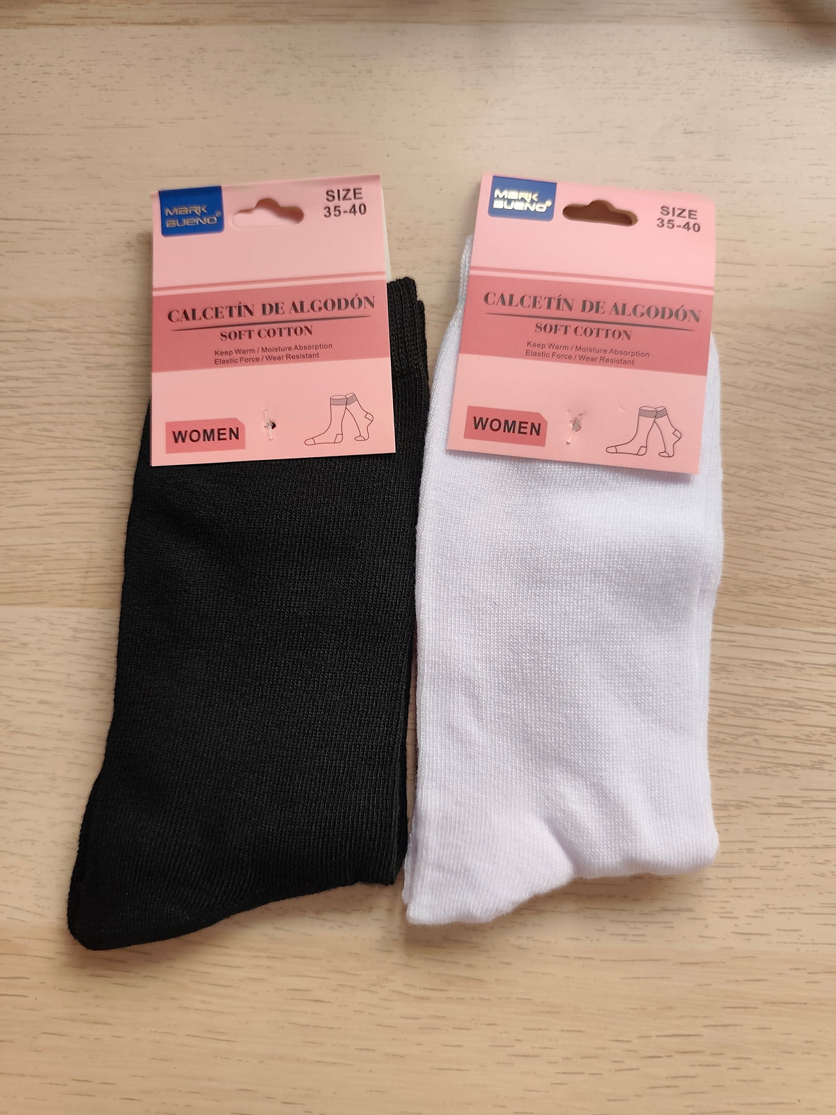 Calcetines Altos Lisos de Mujer