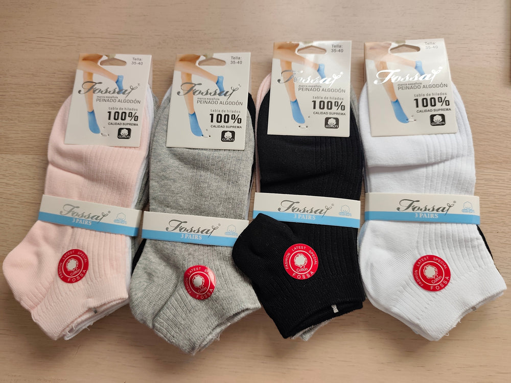 Pack 3 Calcetines Tobilleros de Mujer