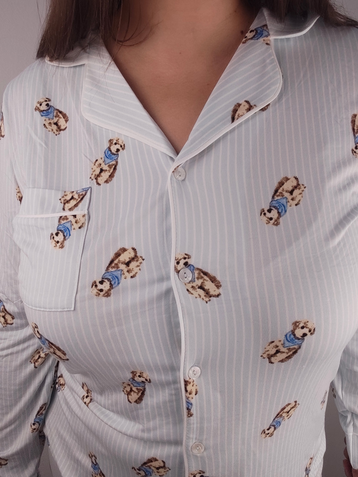 Pijama de Mujer Perrito con Botones