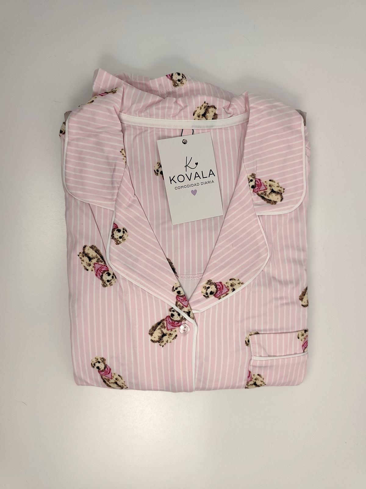 Pijama de Mujer Perrito con Botones