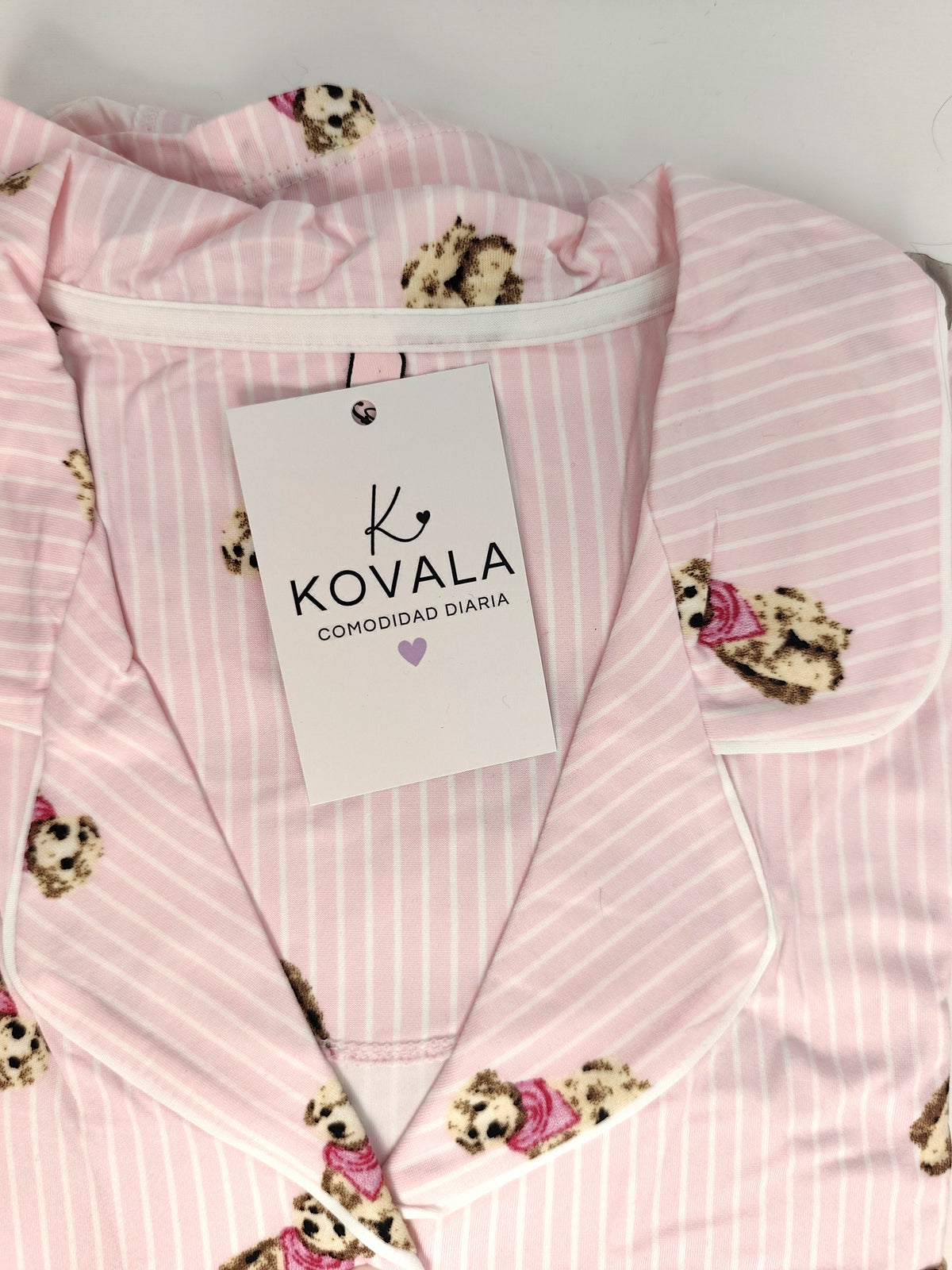 Pijama de Mujer Perrito con Botones
