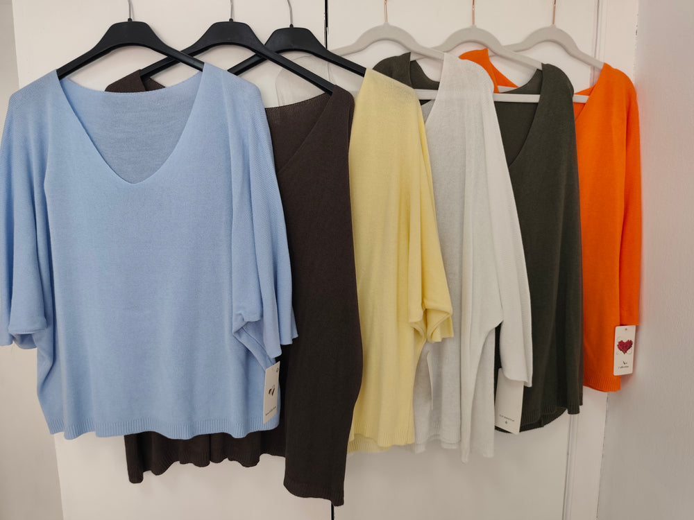 Jersey Fluido de Cuello Pico