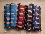 Paraguas plegable Perritos Salchicha con funda
