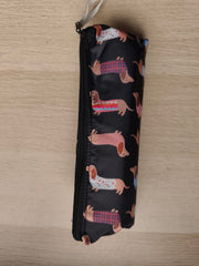 Paraguas plegable Perritos Salchicha con funda