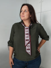 Camisa con Corbata Desmontable
