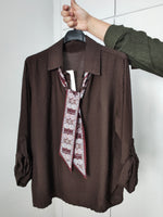 Camisa con Corbata Desmontable