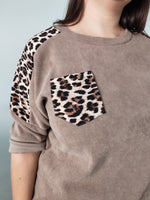 Sudadera de Pana Leopardo