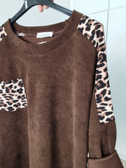 Sudadera de Pana Leopardo