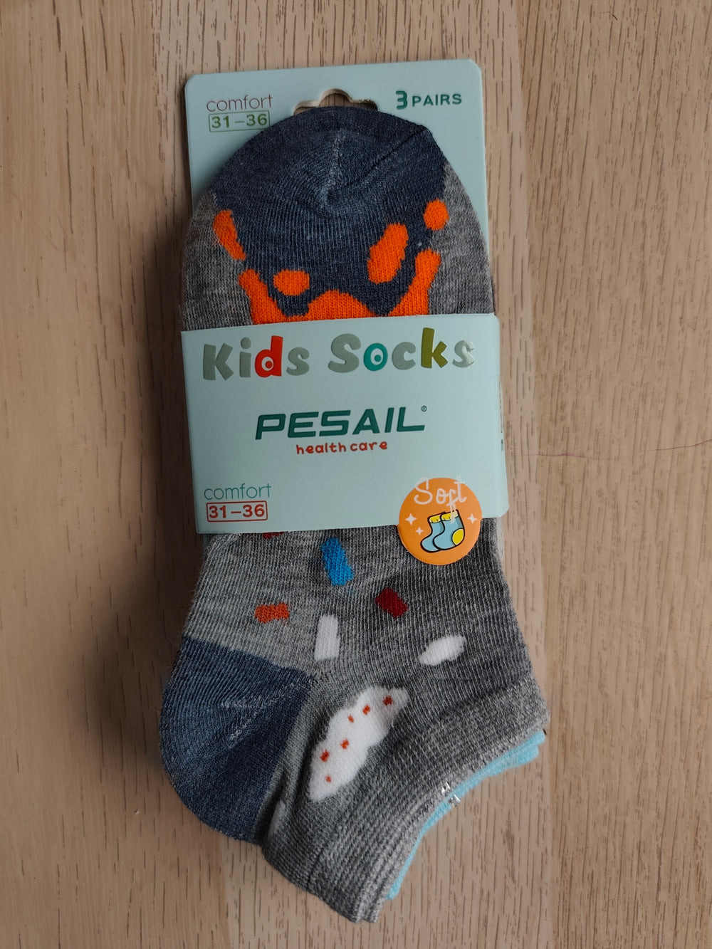 Pack de 3 calcetines infantiles para niño con dibujos