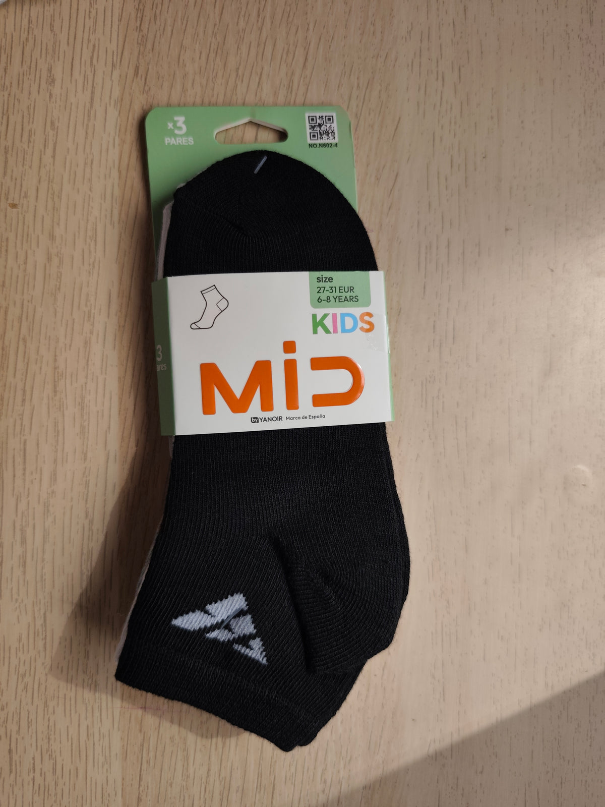 Pack de 3 calcetines deportivos infantiles para niño
