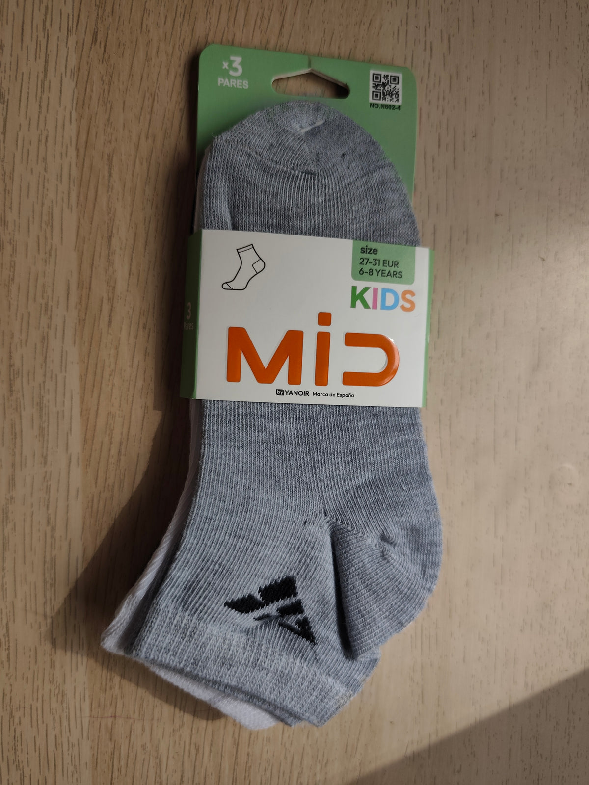 Pack de 3 calcetines deportivos infantiles para niño
