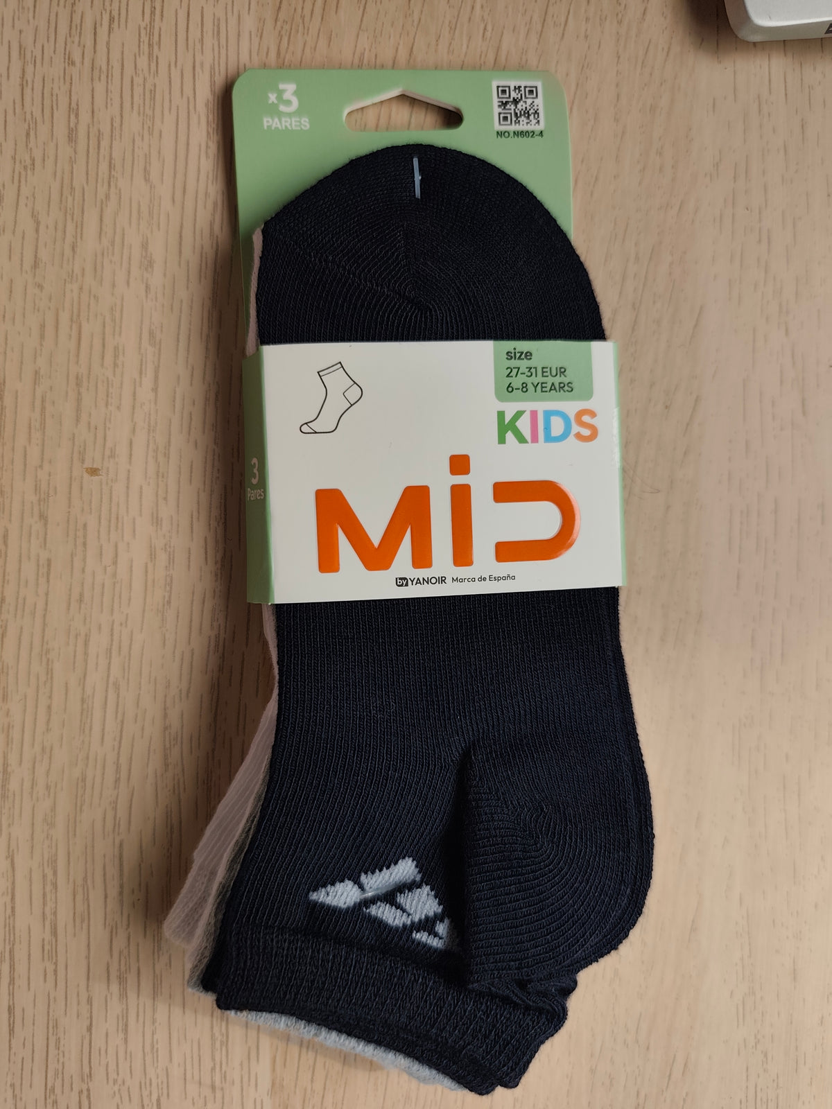 Pack de 3 calcetines deportivos infantiles para niño