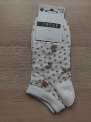 Calcetines tobilleros de algodón para mujer – Lisos y estampados