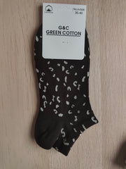 Calcetines tobilleros de algodón para mujer – Lisos y estampados
