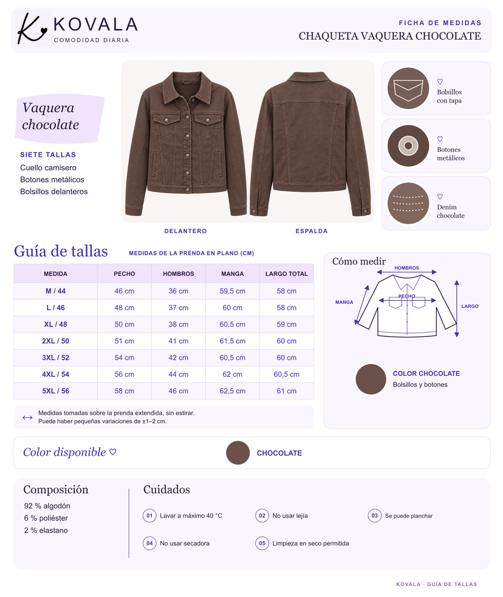 Chaqueta vaquera chocolate