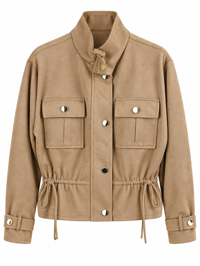 Chaqueta Efecto Ante