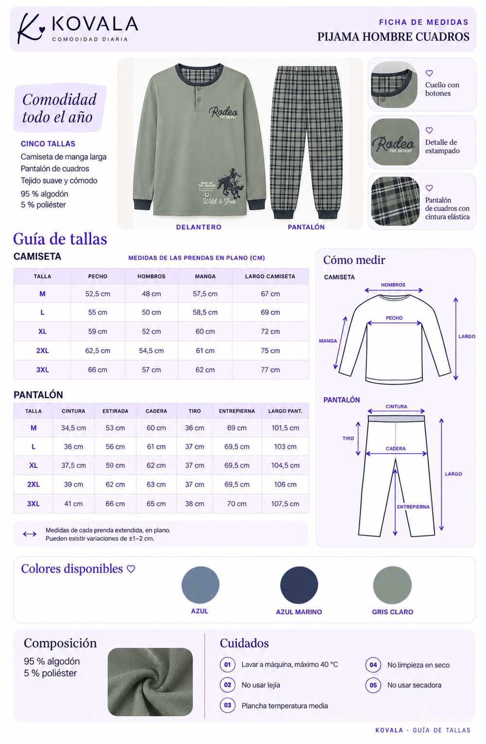 Pijama Hombre Wild & Free