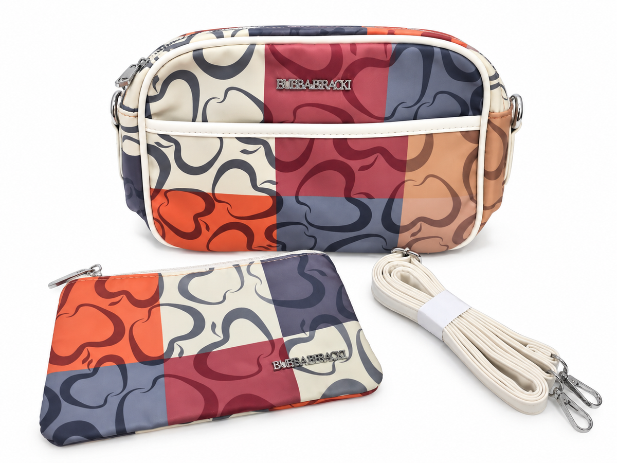 Bolso Bandolera Multicolor Grande con Monedero