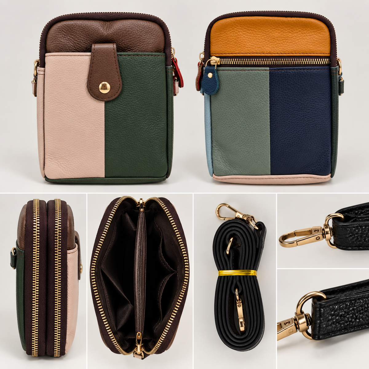 Bolso Bandolera Multicolor Compacto